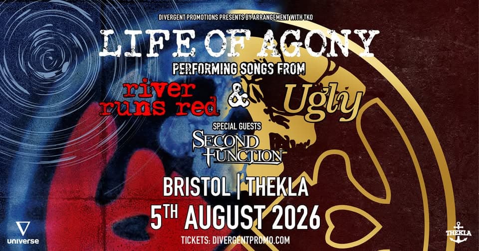 Life Of Agony at Thekla, Bristol event cover