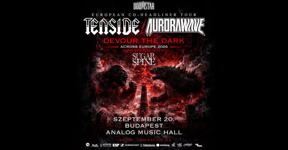 TENSIDE x aurorawave, support: Sugar Spine | Budapest 2026 event cover