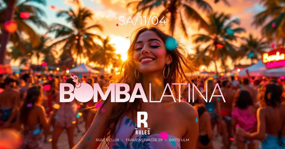 BOMBA LATINA • Rules Club Ulm • Sa, 11.04. event cover