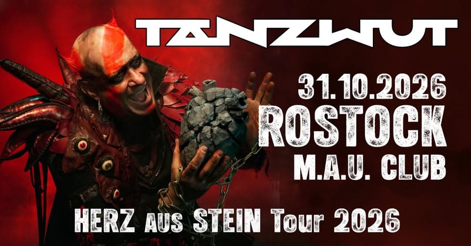 Tanzwut - Herz aus Stein Tour 2026 Rostock event cover