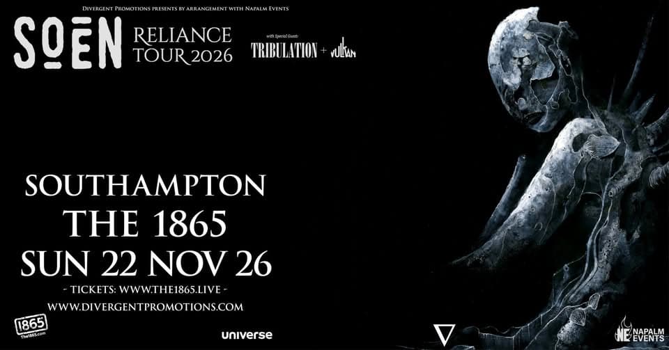 SOEN at The 1865, Southampton event cover