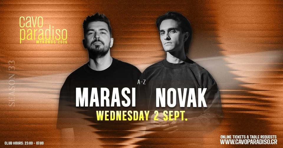 Marasi | Novak event cover
