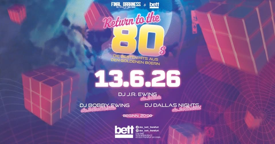 Return to the 80s Party // Die Besten Hits aus den goldenen 80ern event cover