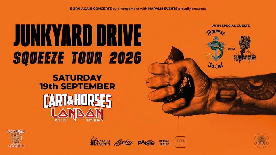 JUNKYARD DRIVE at Cart & Horses - London event cover