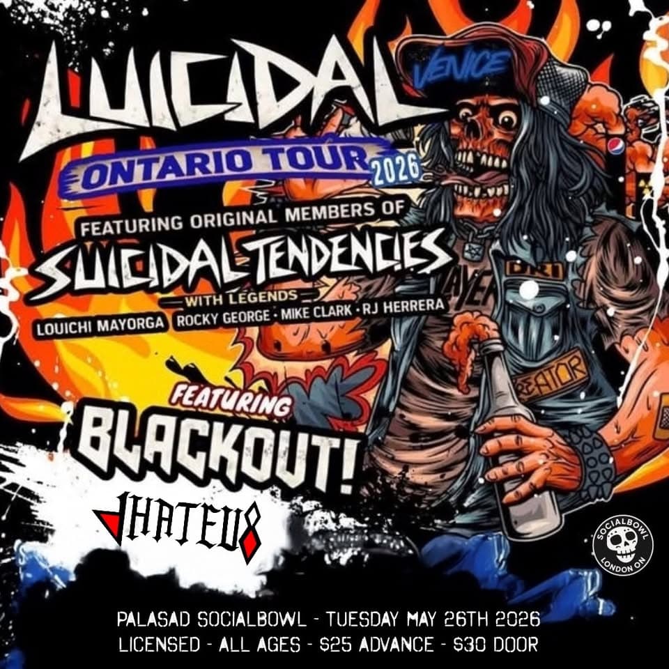 LUICIDAL w/ Blackout! + 4hateu8 event cover