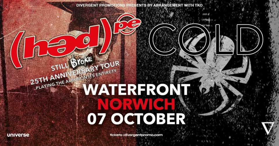 Hed PE / Cold at The Waterfront, Norwich event cover