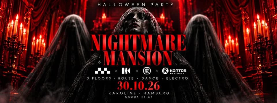 Nightmare Mansion - Halloween Party (3 Floors) event cover