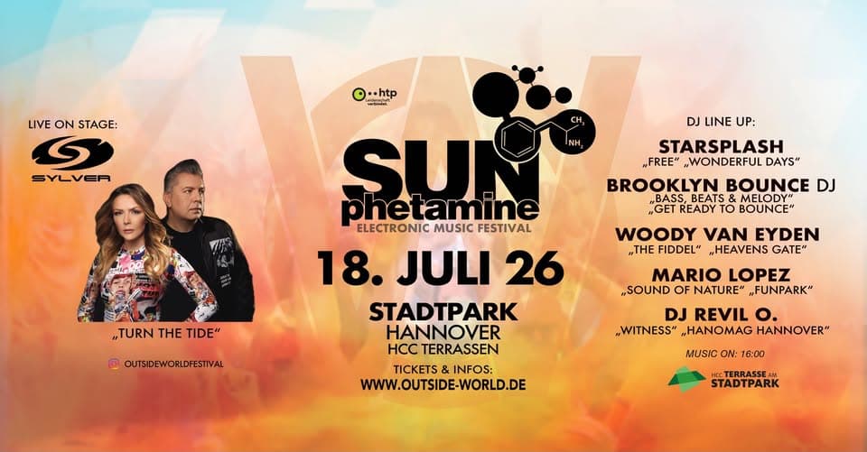 SUNphetamine FESTIVAL im Stadtpark Hannover - HCC Terrasse event cover