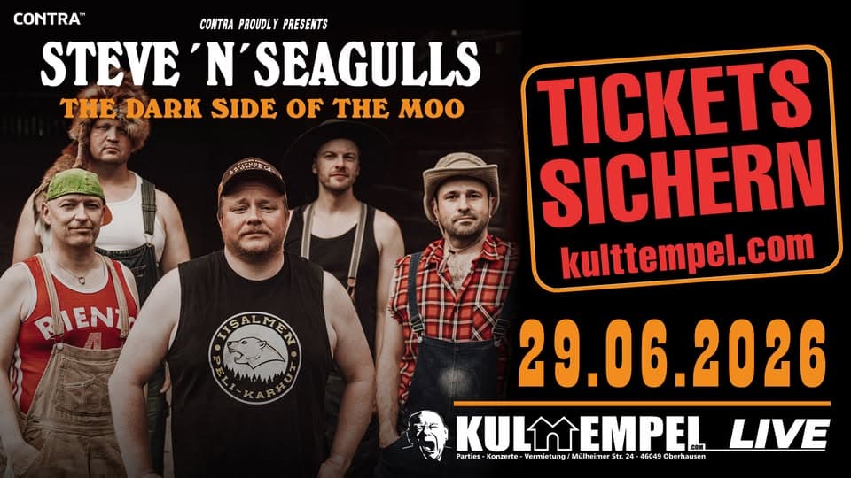 Steve'n'Seagulls // The Dark Side Of The Moo 2026 // Oberhausen event cover