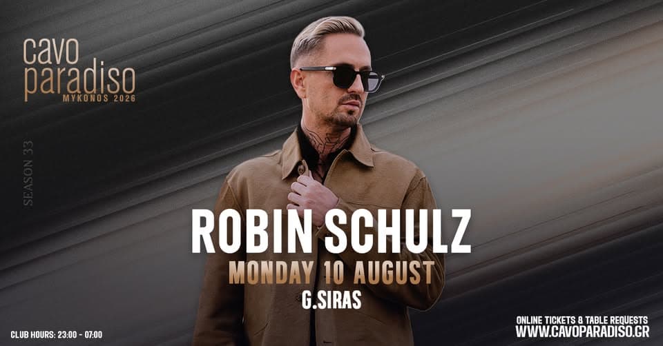 Robin Schulz | G.Siras event cover