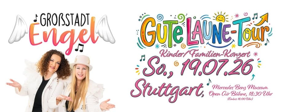 Großstadtengel "Gute Laune-Tour" Kinder/Familien-Konzert in Stuttgart event cover