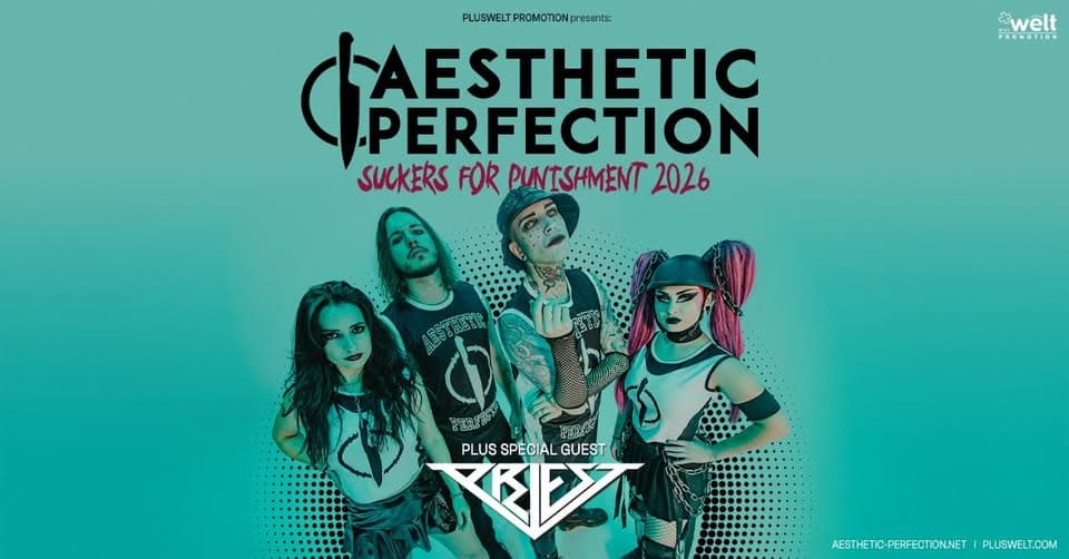 AESTHETIC PERFECTION // plus: PRIEST // 11.11.2026 // Frankfurt, Das Bett event cover