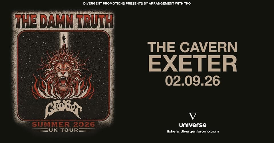 The Damn Truth x Crobot at The Cavern, Exeter event cover