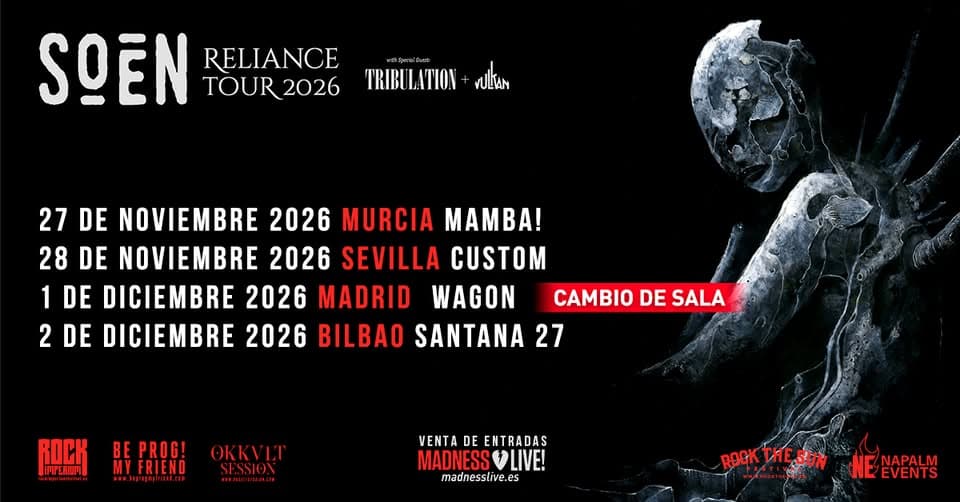 Soen + Tribulation + Vulkan (Murcia) event cover