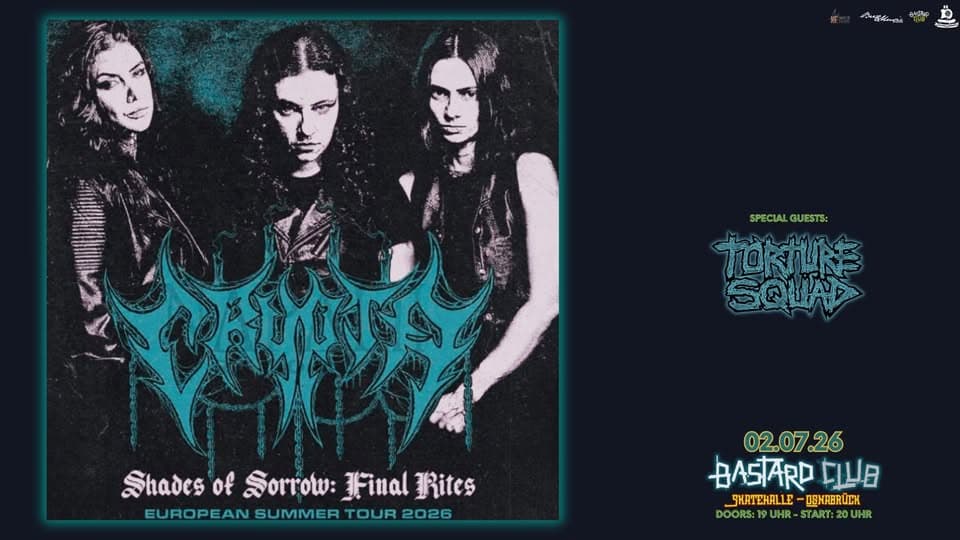 CRYPTA & Torture Squad (Brazil) - Bastard Club // Osnabrück event cover