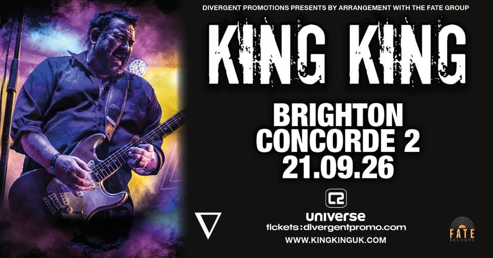 King King at Concorde 2, Brighton event cover