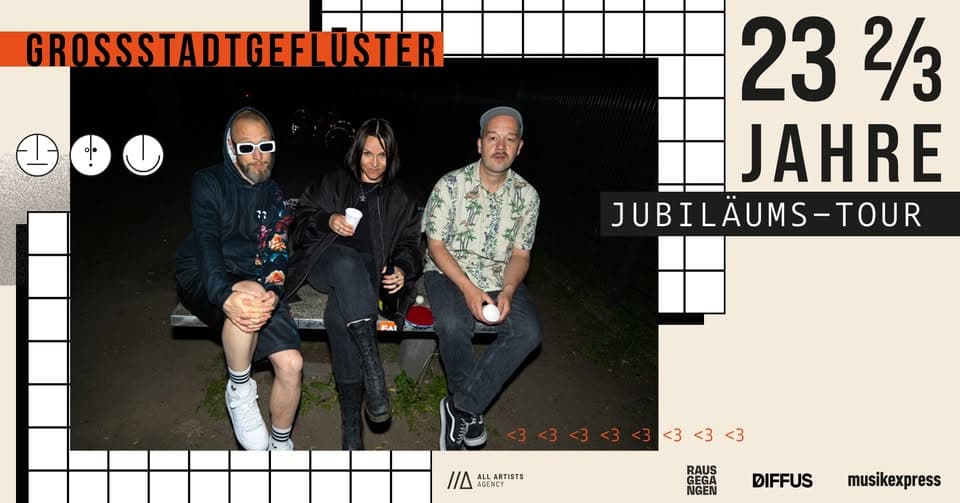 GSGF /// 23 2/3 Jahre Grossstadtgeflüster Jubiläumstour 2026 /// Hamburg event cover
