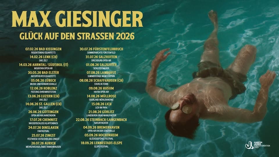Max Giesinger | Glück auf den Strassen 2026 | Fürstenfeldbruck event cover