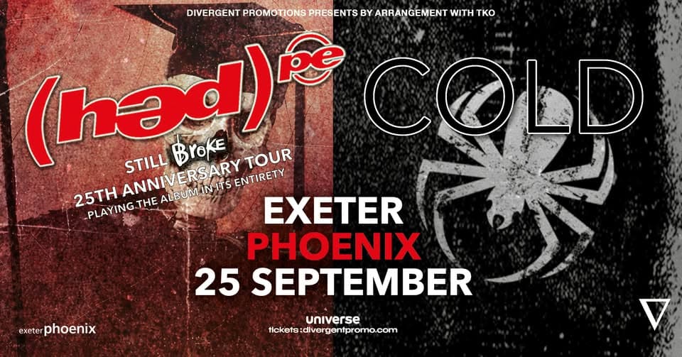 Hed PE / Cold at Phoenix, Exeter event cover