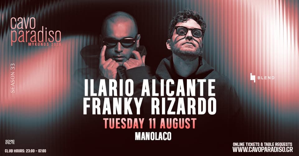 Ilario Alicante | Franky Rizardo | Manolaco event cover