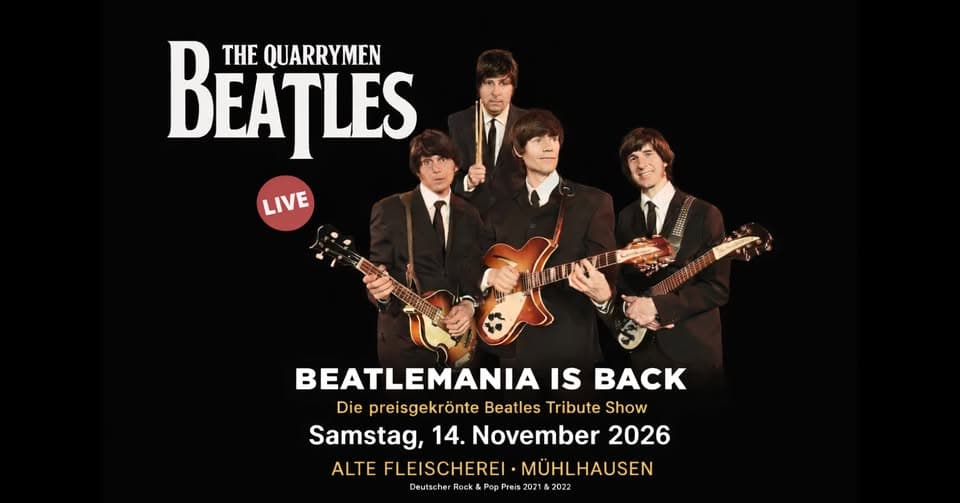 The Quarrymen Beatles – Beatlemania Is Back | 14.11.2026 event cover