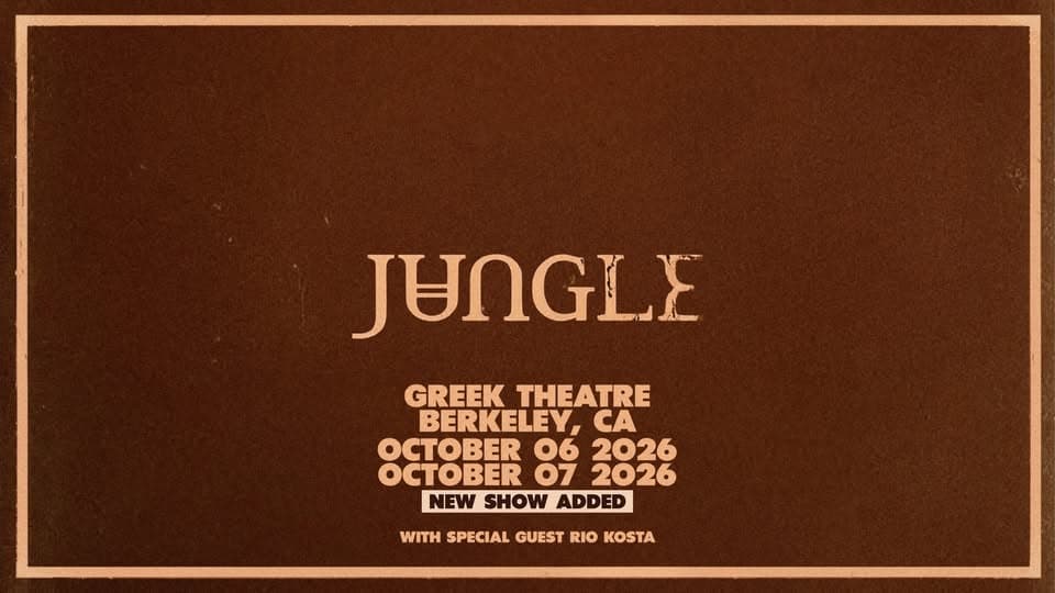 Jungle - World Tour 2026 - Berkeley event cover
