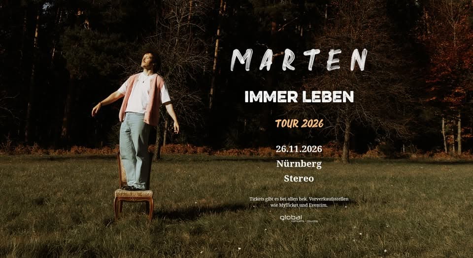 Marten | IMMER LEBEN Tour 2026 | Nürnberg | AUSVERKAUFT | event cover