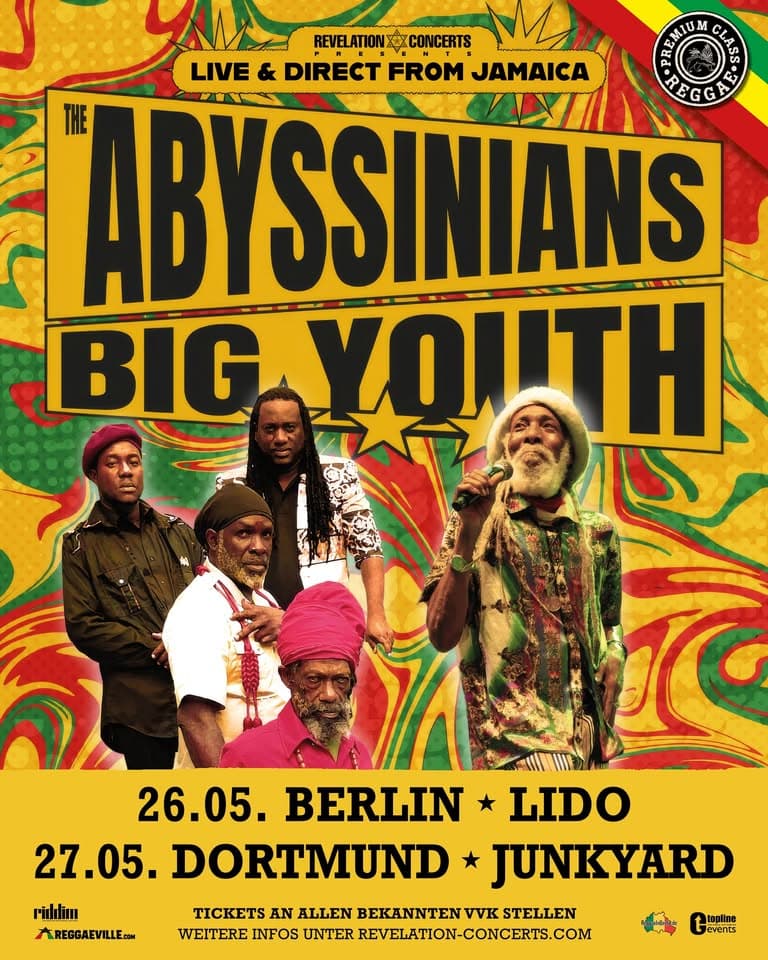 The Abyssinians & Big Youth am 26.05.2026 in Berlin event cover