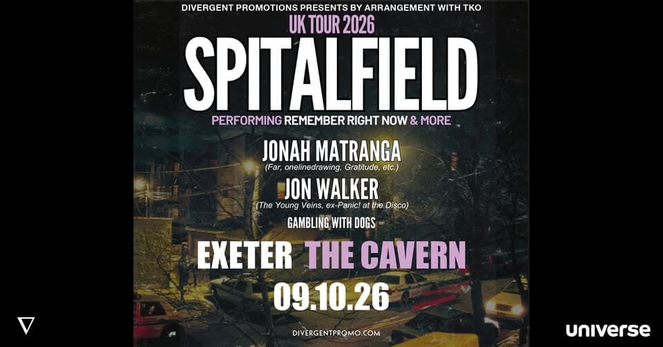 Spitalfield at The Cavern, Exeter event cover