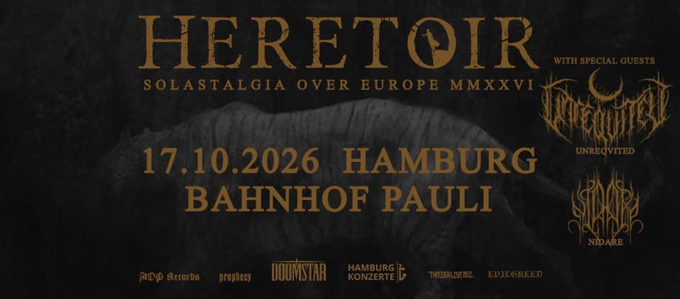 Heretoir - Solastalgia over Europe MMXXVI - Special Guests: Unreqvited & Nidare | Hamburg event cover