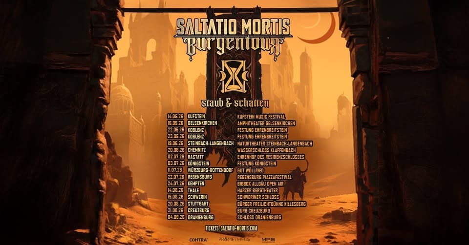 SALTATIO MORTIS - Burgentour 2026: Staub & Schatten in Chemnitz event cover