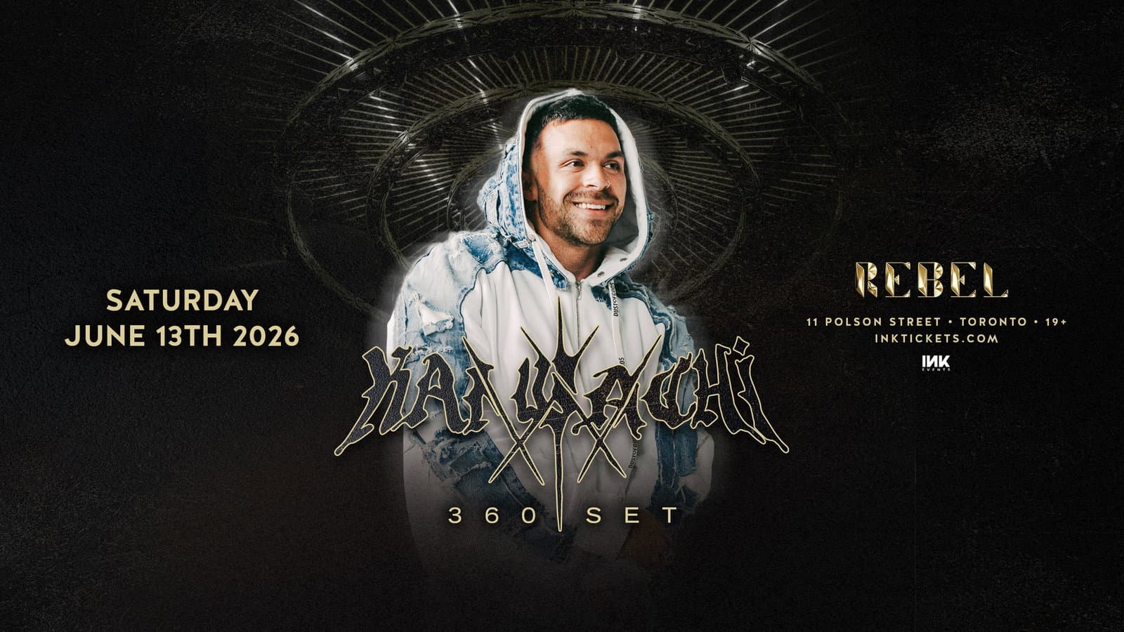 Kai Wachi 360 set inside REBEL event cover
