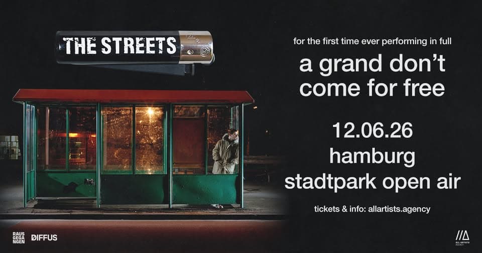 The Streets /// A Grand Don't Come for Free Tour 2026 /// Hamburg event cover