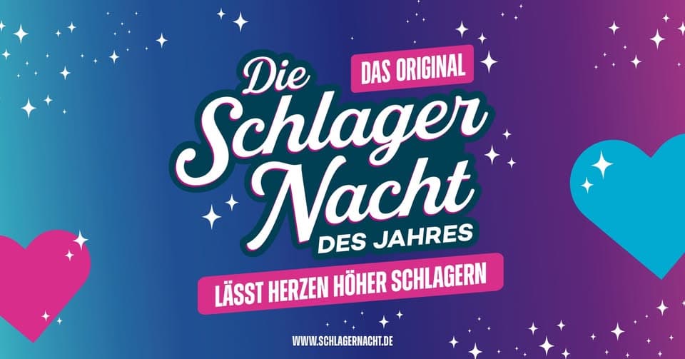 Die Schlagernacht des Jahres 2026 - DAS ORIGINAL | Oberhausen event cover