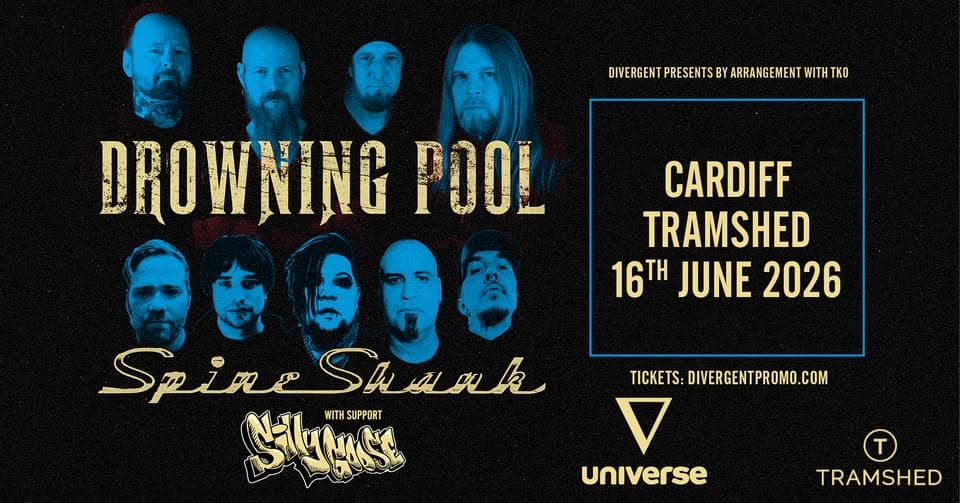 Drowning Pool + Spineshank at Tramshed, Cardiff event cover