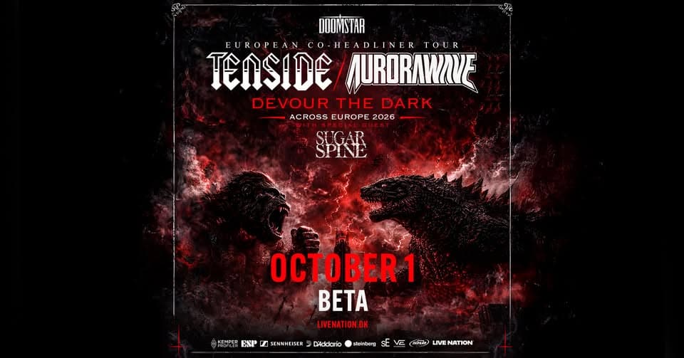 Tenside + Aurorawave: Devour the Dark across Europe 2026 | Support: Sugar Spine | Beta | 1. Okt 2026 event cover