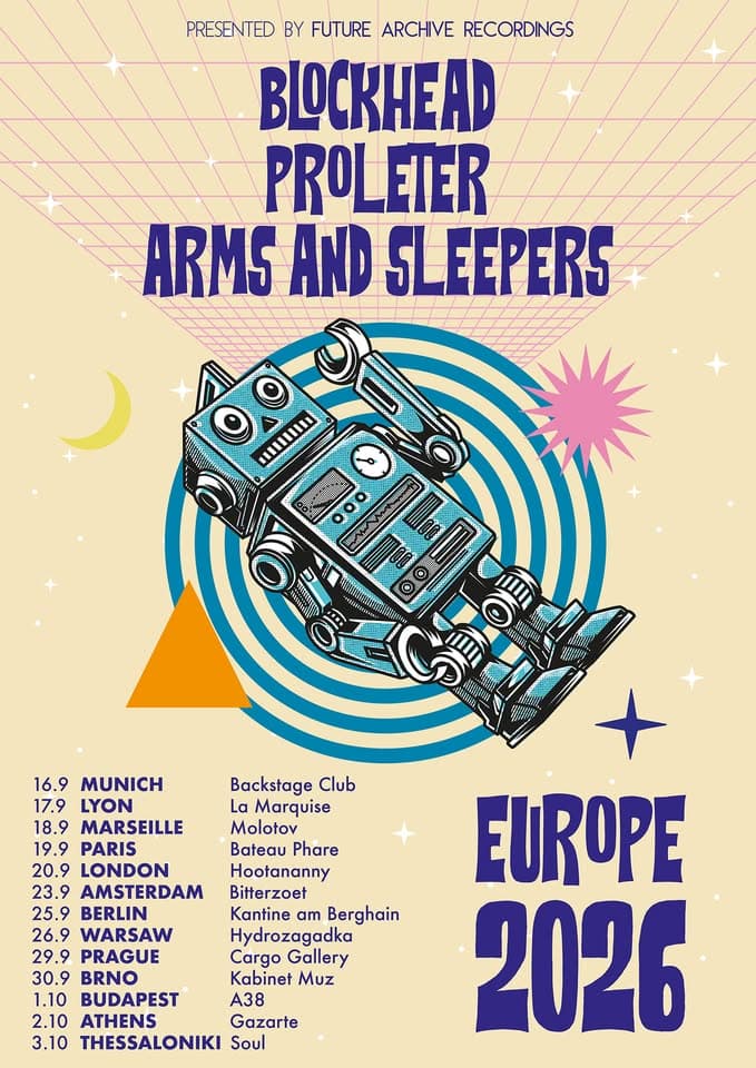 Blockhead, ProleteR, Arms and Sleepers live at Kantine Am Berghain, Berlin event cover