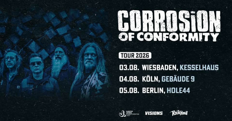 Corrosion of Conformity | Tour 2026 | Köln event cover