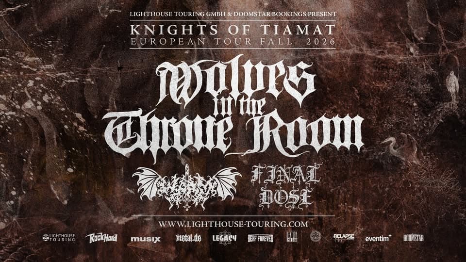 Wolves in the Throne Room - Knights of Tiamat European Tour 2026 event cover
