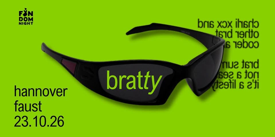 bratty • w/ charli xcx & other brat coded artists • hannover event cover