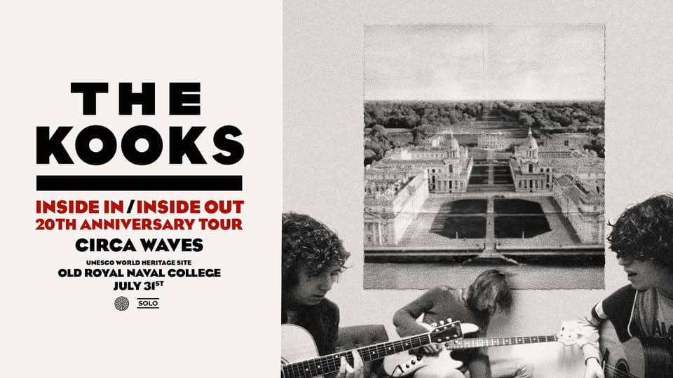 The Kooks on the Thames at Old Royal Naval College event cover
