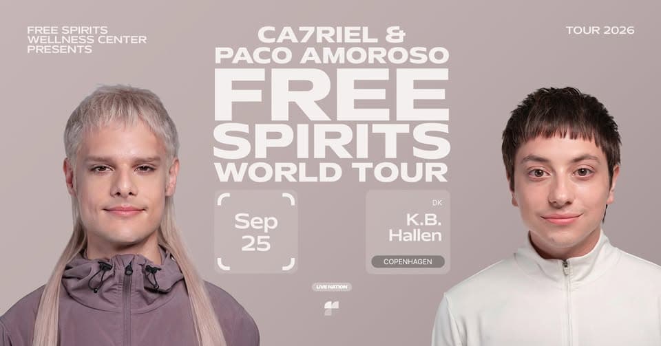 CA7RIEL & Paco Amoroso - FREE SPIRITS WORLD TOUR event cover