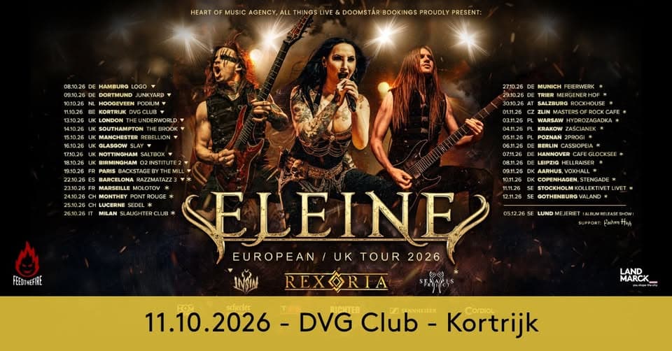 Eleine + Rexoria + Liv Sin @ DVG Club, Kortrijk event cover