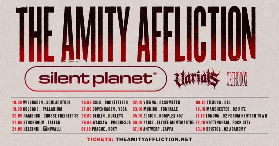 The Amity Affliction | Album EU Tour - München, TonHalle event cover