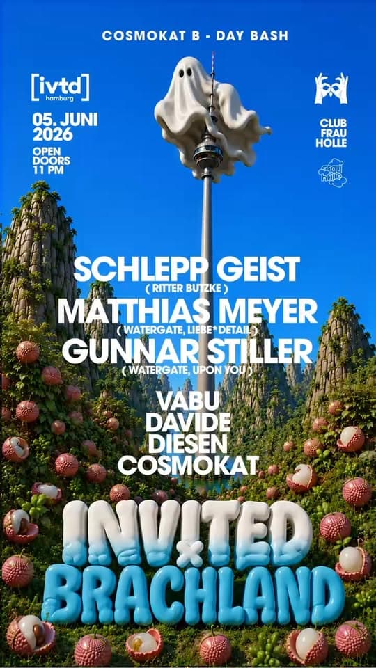 Cosmokat Birthday Bash w/ Matthias Meyer (Watergate) , Schlepp Geist (Ritter Butzke) & more event cover