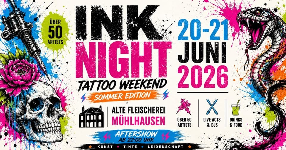 Tattoo Weekend Mühlhausen Summer Edition INKNIGHT VOL. 1 event cover