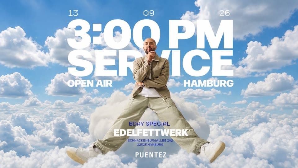 PUENTEZ - 3:00 PM Service Open Air Hamburg event cover