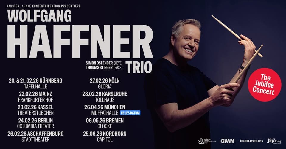 Wolfgang Haffner Trio | The Jubilee Concert | Nordhorn event cover
