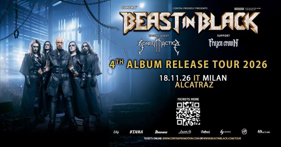 Beast In Black + Sonata Arctica + Frozen Crown | Milano, Alcatraz event cover