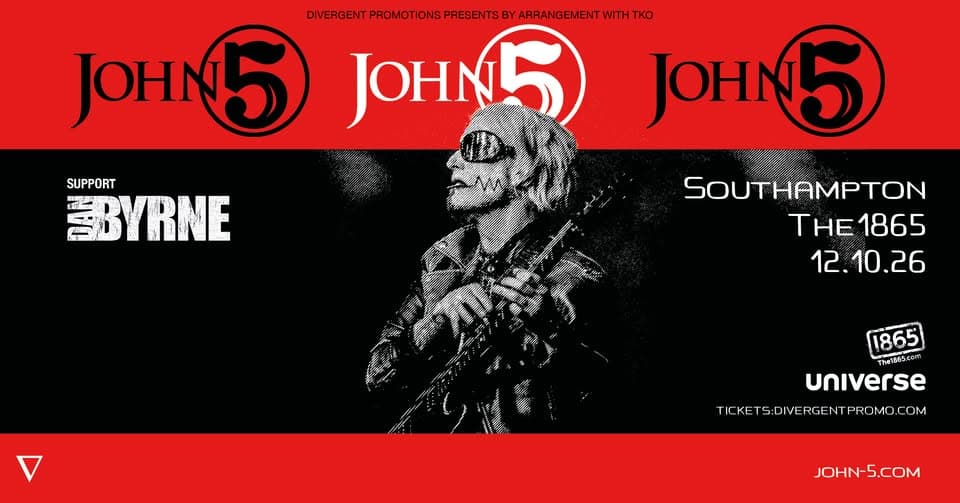 John 5 at The 1865, Southampton event cover